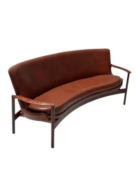 Mid-Century Modern Sofa and Lounge Chairs by Ib Kofod-Larsen for Frõscher, 1970s